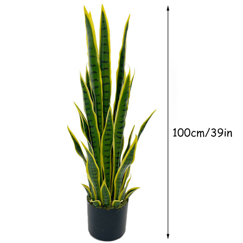40-100cm Artificial Sansevieri - Ficus Lyrata Tree recension och pris