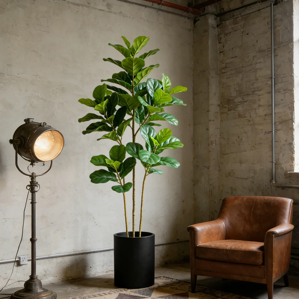 64/122cm Artificial Fiddle Fig - Ficus Lyrata Tree recension och pris
